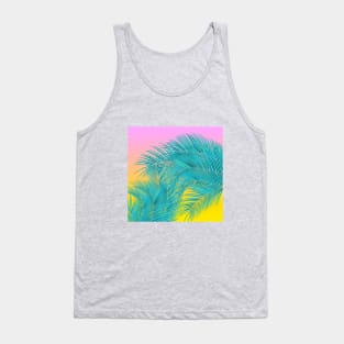 Summer Palm Leaves Tank Top